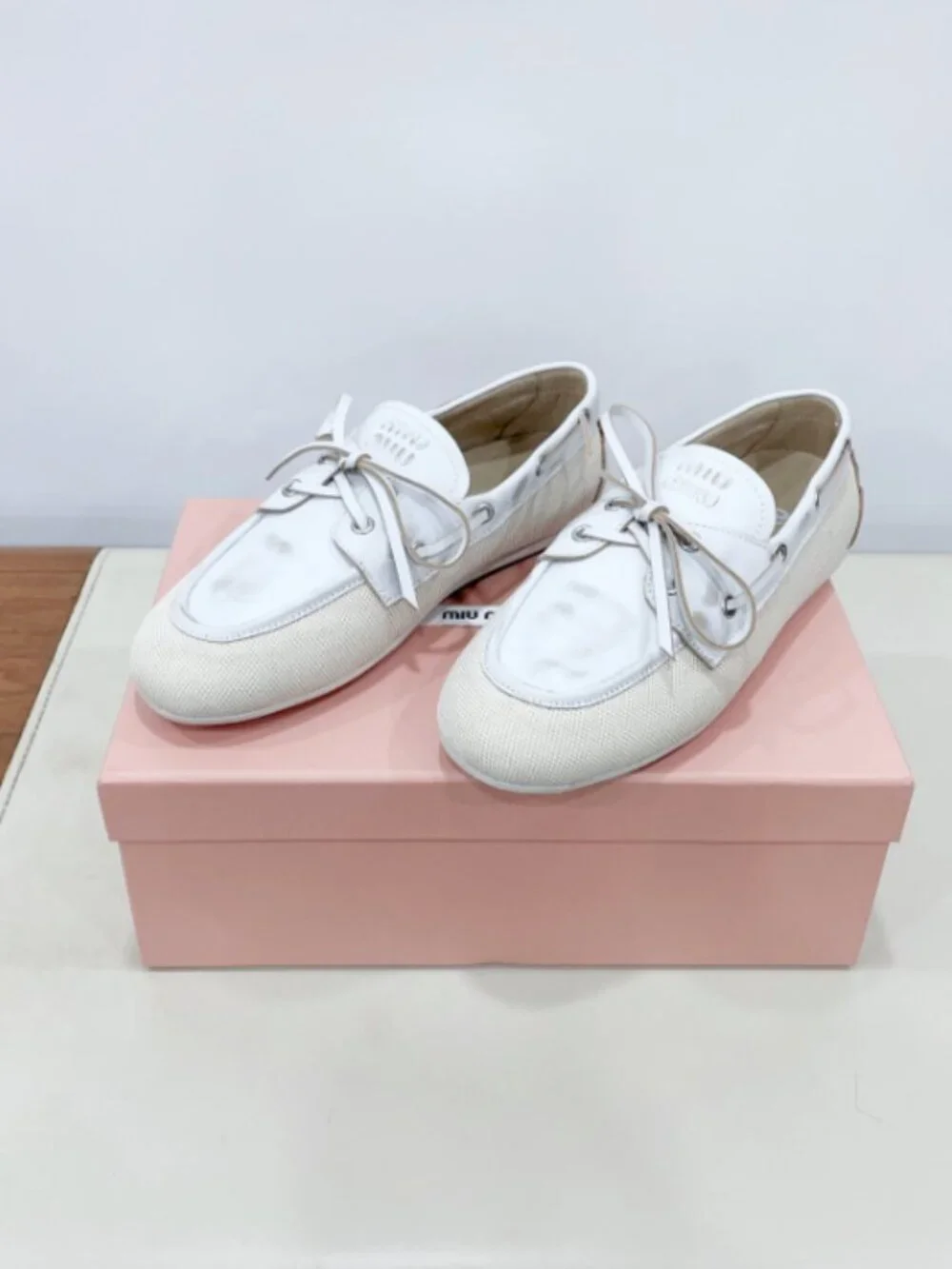 Miu Miu White   Flats